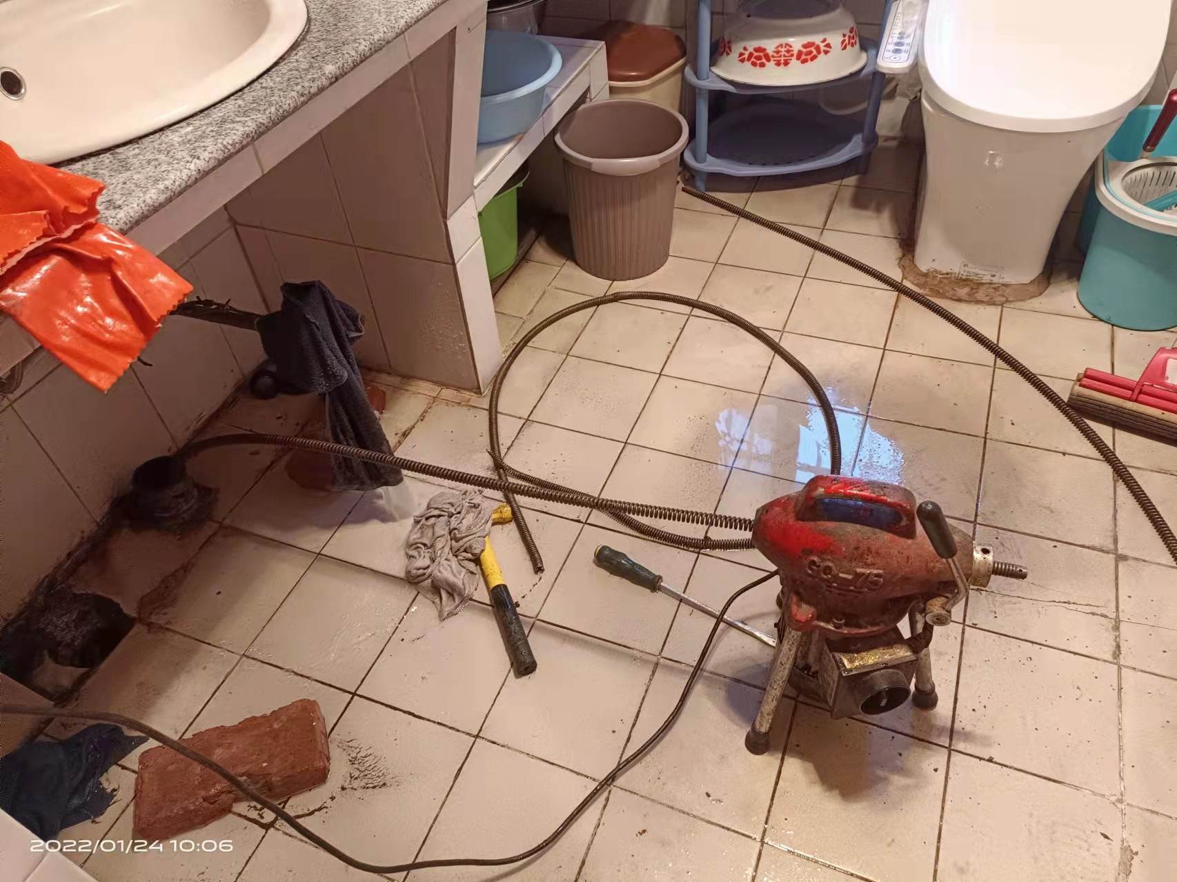 富裕疏通厨房下水道，地漏疏通